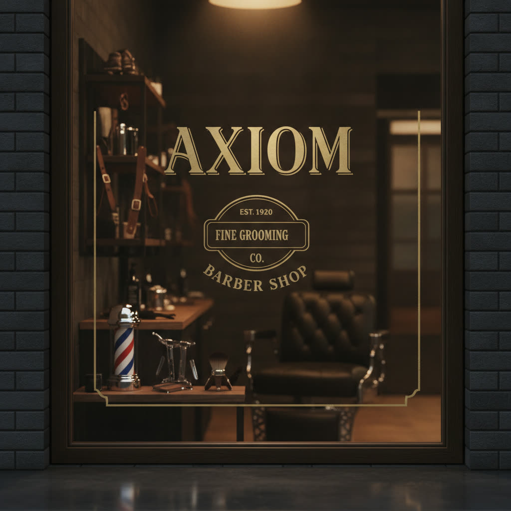 Window signage — design concept